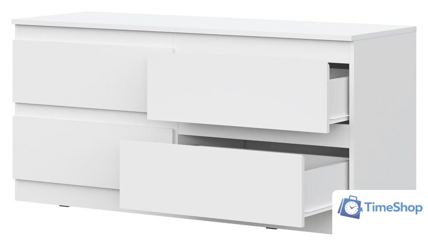 Комод НК-Мебель Stern ТВ-4Я 127 72677769 (белый) - Изображение №2 — Интернет-магазин Time-Shop