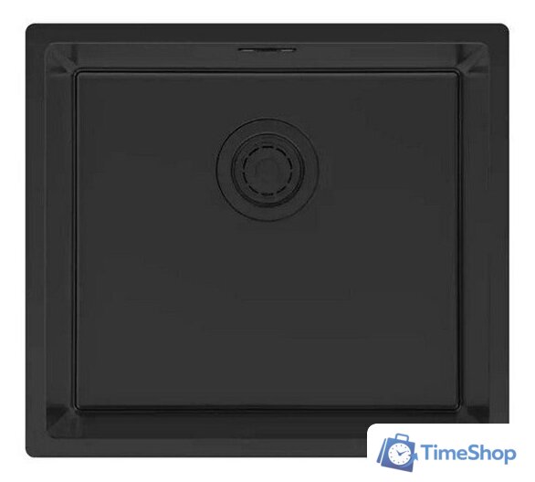 Кухонная мойка Paulmark Lassan 49 UNI LA49-MBN (черный/черный матовый) - Изображение №1 — Интернет-магазин Time-Shop