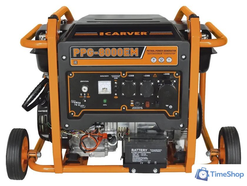 Бензиновый генератор Carver PPG-8000EM - Изображение №1 — Интернет-магазин Time-Shop
