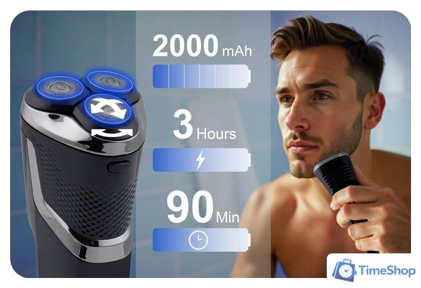 Электробритва Berdsen BD-268 - Изображение №3 — Интернет-магазин Time-Shop