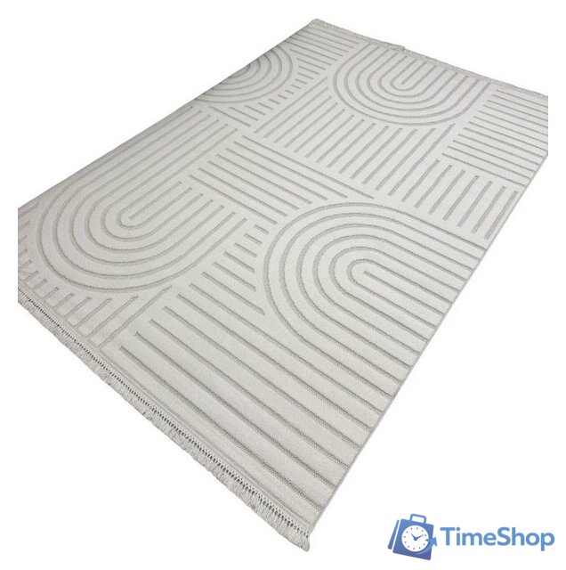 Ковер для жилой комнаты Radjab Carpet Поло Прямоугольник PL 255 12536RK (2x2.9, Cream) - Изображение №1 — Интернет-магазин Time-Shop