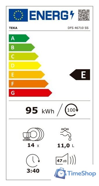 Отдельностоящая посудомоечная машина TEKA DFS 46710 SS - Изображение №9 — Интернет-магазин Time-Shop