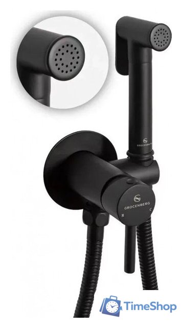 Гигиенический душ Grocenberg GB001 (черный матовый) - Изображение №3 — Интернет-магазин Time-Shop