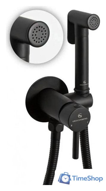 Гигиенический душ Grocenberg GB001 (черный матовый) - Изображение №10 — Интернет-магазин Time-Shop