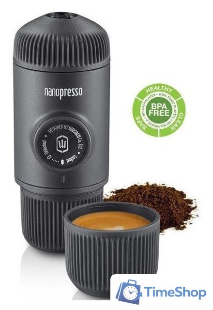 Ручная кофеварка WACACO Nanopresso Grey - Изображение №9 — Интернет-магазин Time-Shop
