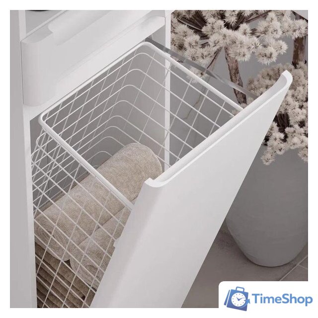  EQUIL Шкаф-пенал Nice 40 с корзиной - Изображение №3 — Интернет-магазин Time-Shop