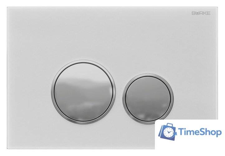 Панель смыва Burke Тип 06 106.WH.1 (белый/хром глянцевый) - Изображение №1 — Интернет-магазин Time-Shop