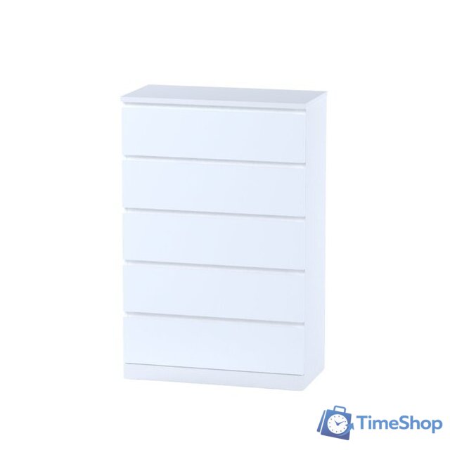 Комод Mio Tesoro Варма 5 (белый) - Изображение №2 — Интернет-магазин Time-Shop