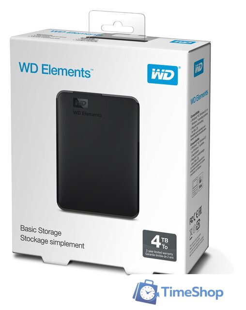 Внешний накопитель WD Elements Portable 5TB WDBU6Y0050BBK - Изображение №7 — Интернет-магазин Time-Shop