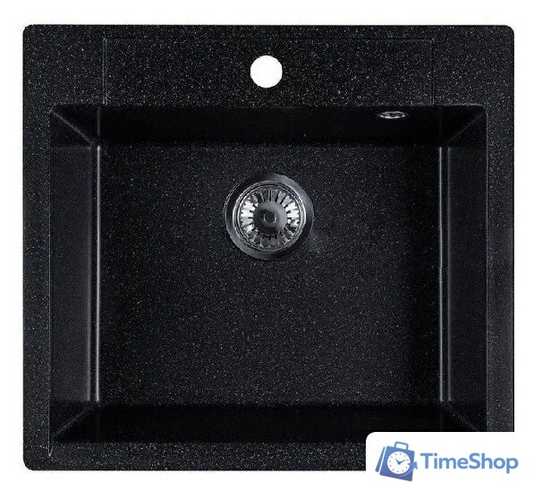 Кухонная мойка Marblan Cubi (черный, с сифоном) - Изображение №1 — Интернет-магазин Time-Shop