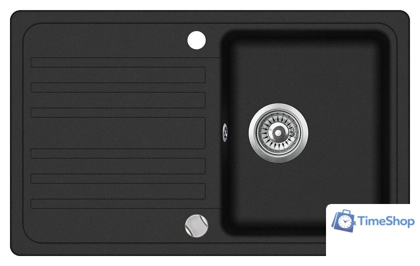 Кухонная мойка Aquasanita Notus SQ101AW (black metallic 601) - Изображение №1 — Интернет-магазин Time-Shop