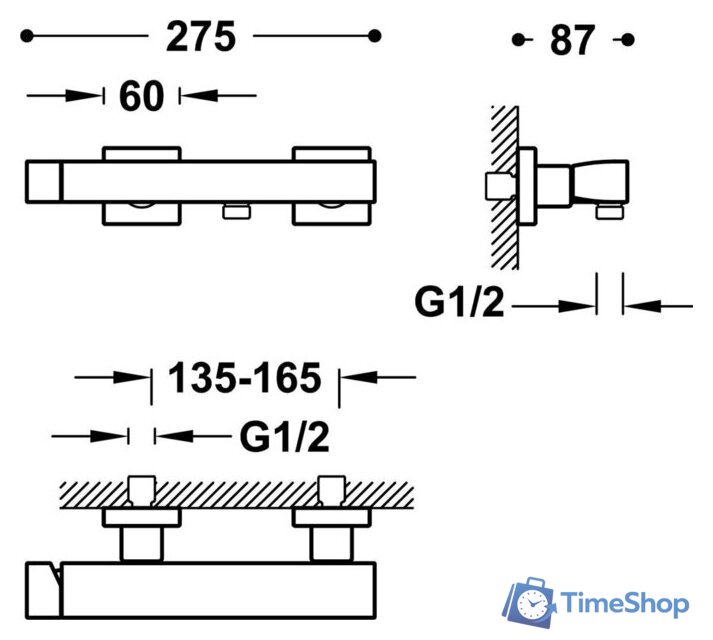 Смеситель с лейкой для биде Tres 20216701Om - Изображение №2 — Интернет-магазин Time-Shop