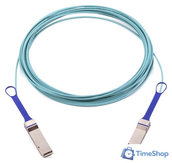 Кабель Mellanox QSFP28 - QSFP28 MFA1A00-C010 (10 м, голубой) - Изображение №1 — Интернет-магазин Time-Shop