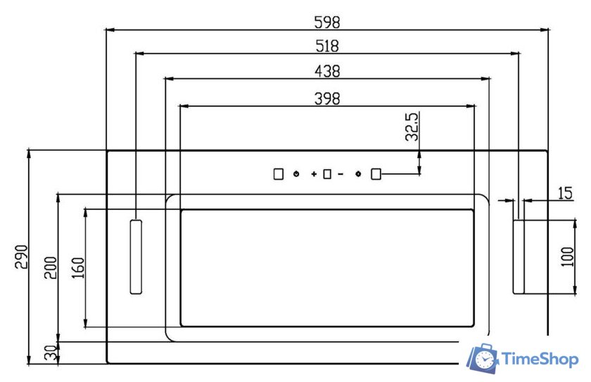 Кухонная вытяжка Schtoff Polar 60 (нержавеющая сталь) - Изображение №5 — Интернет-магазин Time-Shop