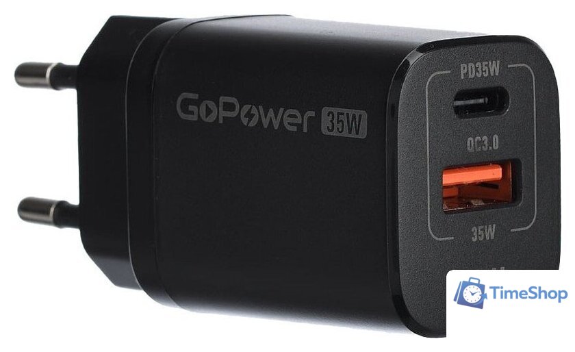 Сетевое зарядное GoPower 00-00028403 - Изображение №1 — Интернет-магазин Time-Shop