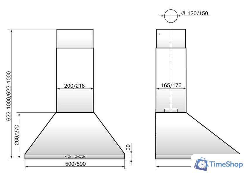 Кухонная вытяжка Elikor Вента 60П-650-К3Д (топленое молоко) (164504) - Изображение №2 — Интернет-магазин Time-Shop
