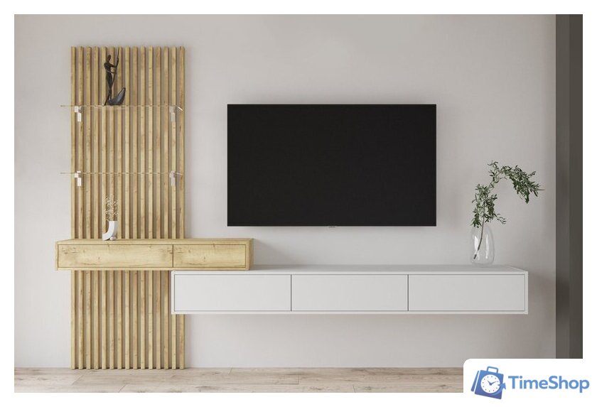 Горка Интерлиния Lagom-7 LG-G (белый платинум/дуб золотой) - Изображение №2 — Интернет-магазин Time-Shop