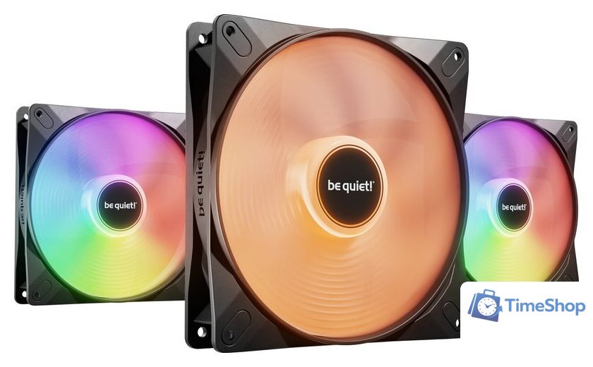 Комплект вентиляторов для корпуса be quiet! Light Wings LX 140mm PWM HS 3-Pack BL130 - Изображение №1 — Интернет-магазин Time-Shop