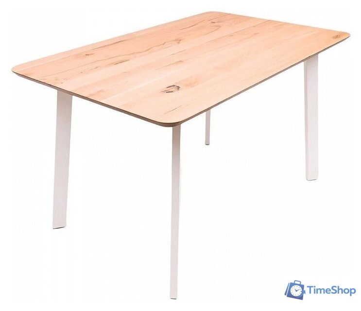 Кухонный стол ОКА Майон 130x80x74 (дуб натуральный/белый) - Изображение №1 — Интернет-магазин Time-Shop