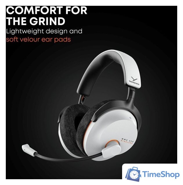 Наушники Beyerdynamic MMX 230 Wireless (белый) - Изображение №4 — Интернет-магазин Time-Shop