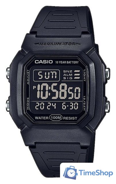 Наручные часы Casio W-800H-1B - Изображение №1 — Интернет-магазин Time-Shop