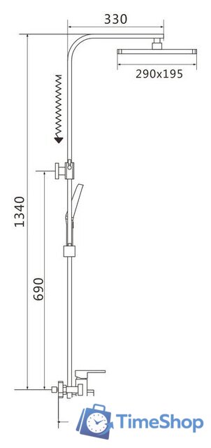 Душевая система  Shevanik S7036L - Изображение №61 — Интернет-магазин Time-Shop