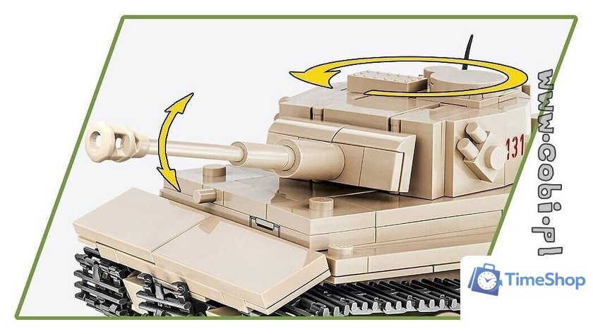 Конструктор Cobi World War II 2710 PzKpfw VI Tiger 131 - Изображение №6 — Интернет-магазин Time-Shop
