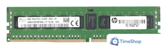 Оперативная память HP 8GB DDR4 PC4-17000 [805669-B21] - Изображение №1 — Интернет-магазин Time-Shop