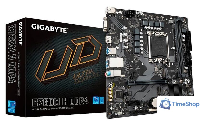 Материнская плата Gigabyte B760M H DDR4 (rev. 1.0) - Изображение №6 — Интернет-магазин Time-Shop