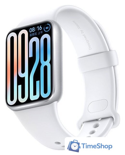 Фитнес-браслет Xiaomi Smart Band 9 Pro M2401B1 (серебристый, с белым силиконовым ремешком, международная версия) - Изображение №1 — Интернет-магазин Time-Shop