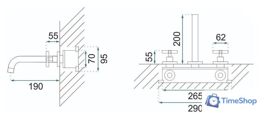 Смеситель Rea Exit REA-B8000 (черный) - Изображение №7 — Интернет-магазин Time-Shop