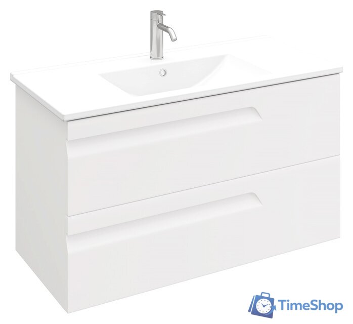  Laparet Тумба под умывальник Atlas 100 (белый матовый) - Изображение №1 — Интернет-магазин Time-Shop