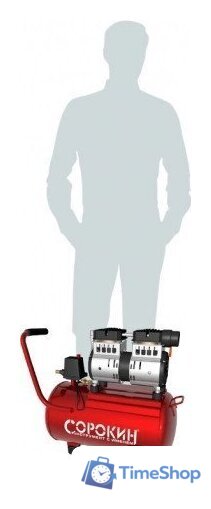 Компрессор Сорокин безмасляный, ресивер 24л 13.2 - Изображение №2 — Интернет-магазин Time-Shop