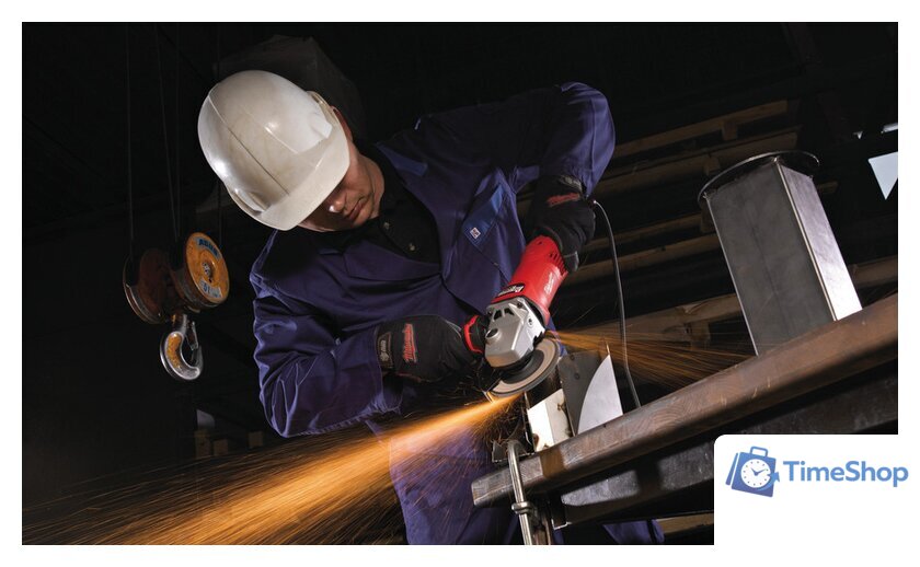 Угловая шлифмашина Milwaukee AGV 17-180 XC/DMS [4933432270] - Изображение №7 — Интернет-магазин Time-Shop