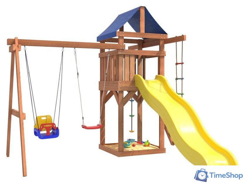 Игровой комплекс National Tree Company С качелями лодочка и качелями 3 в 1 IgroWoods ДП-5 - Изображение №3 — Интернет-магазин Time-Shop