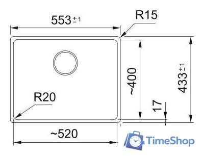 Кухонная мойка Franke Maris KNG 110-52 125.0731.690 (темно-серый) - Изображение №3 — Интернет-магазин Time-Shop