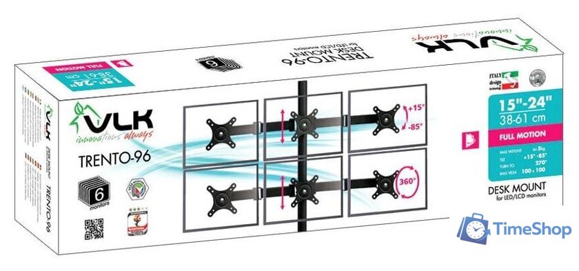 Кронштейн для монитора VLK TRENTO-96 (черный) - Изображение №2 — Интернет-магазин Time-Shop