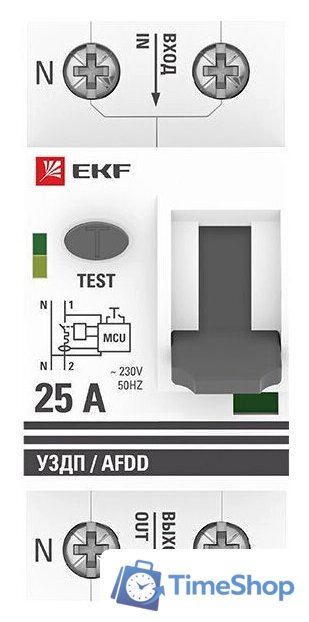 Устройство защиты от дугового пробоя EKF PROxima Afdd-2-25C-pro - Изображение №2 — Интернет-магазин Time-Shop