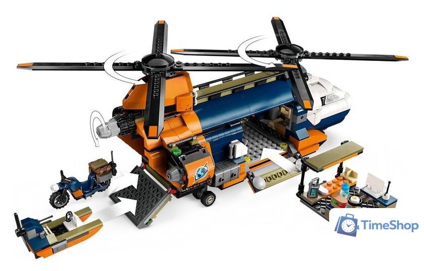 Конструктор LEGO City 60437 Вертолет исследователя джунглей в базовом лагере - Изображение №4 — Интернет-магазин Time-Shop