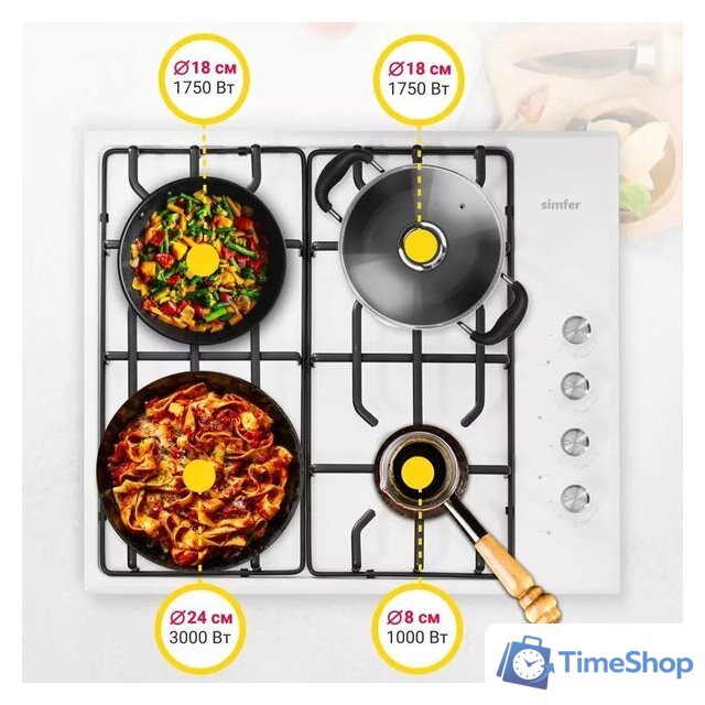 Варочная панель Simfer H60Q40W412 - Изображение №3 — Интернет-магазин Time-Shop