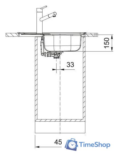 Кухонная мойка Franke Spark SKL 611-62/44 101.0712.228 (нержавеющая сталь) - Изображение №5 — Интернет-магазин Time-Shop
