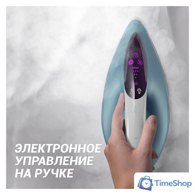Утюг Polaris PSS 6540K (голубой) - Изображение №6 — Интернет-магазин Time-Shop
