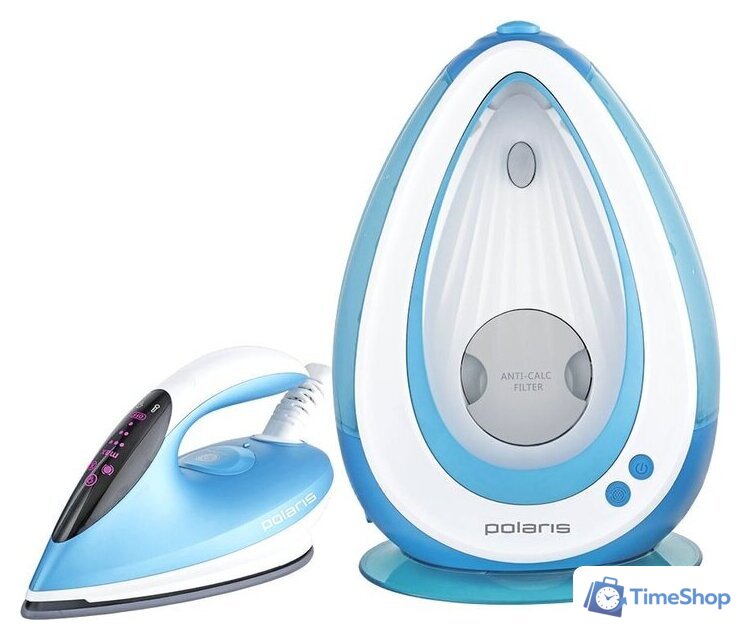Утюг Polaris PSS 6540K (голубой) - Изображение №2 — Интернет-магазин Time-Shop