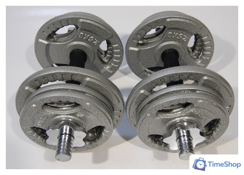 Набор гантелей Atlas Sport Хаммертон 2x11.5 кг - Изображение №3 — Интернет-магазин Time-Shop