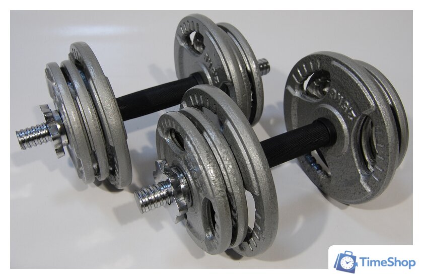 Набор гантелей Atlas Sport Хаммертон 2x11.5 кг - Изображение №4 — Интернет-магазин Time-Shop