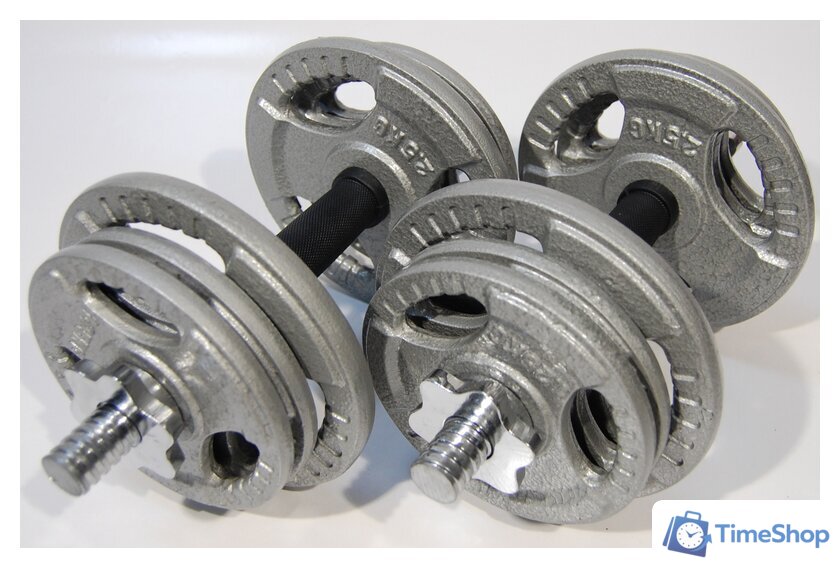 Набор гантелей Atlas Sport Хаммертон 2x11.5 кг - Изображение №2 — Интернет-магазин Time-Shop