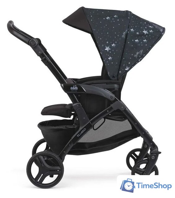 Универсальная коляска CAM Tris Fluido Easy 0-15кг (3 в 1, синий) - Изображение №6 — Интернет-магазин Time-Shop