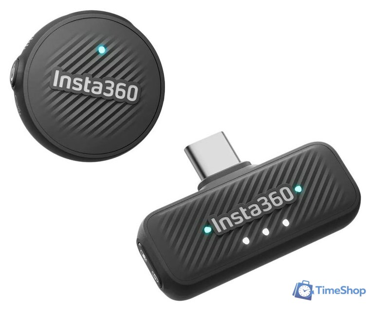 Радиосистема Insta360 Mic Air (1TX+1RX, черный) - Изображение №1 — Интернет-магазин Time-Shop