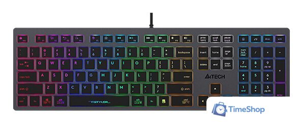 Клавиатура A4Tech Fstyler FX60 (неоновая подсветка) - Изображение №1 — Интернет-магазин Time-Shop