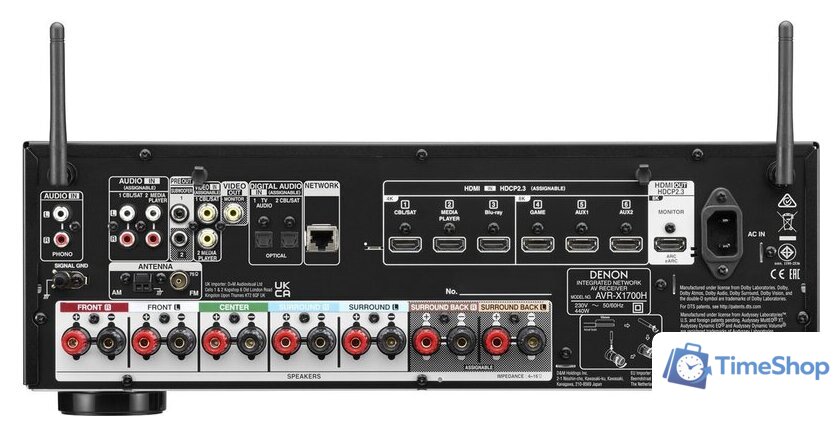 AV ресивер Denon AVR-X1700H - Изображение №4 — Интернет-магазин Time-Shop